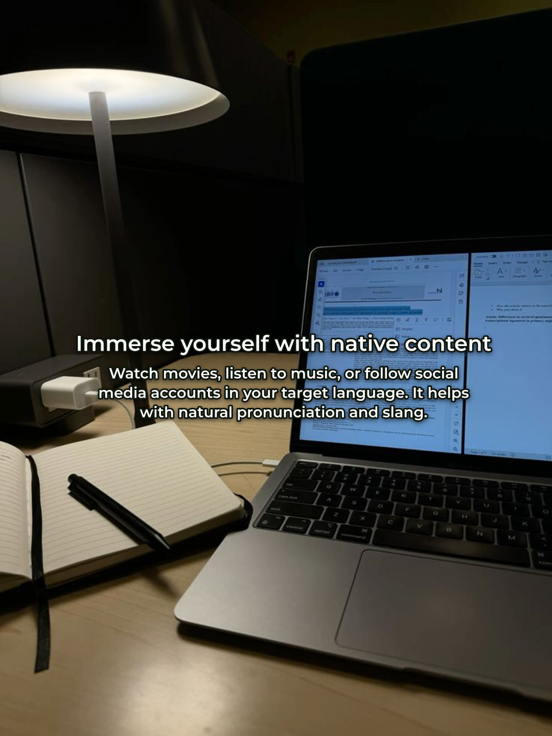 Language learning tip, slide 4