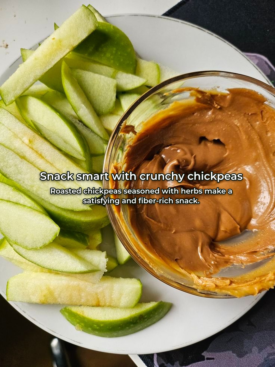 Roasted chickpeas with cucumber