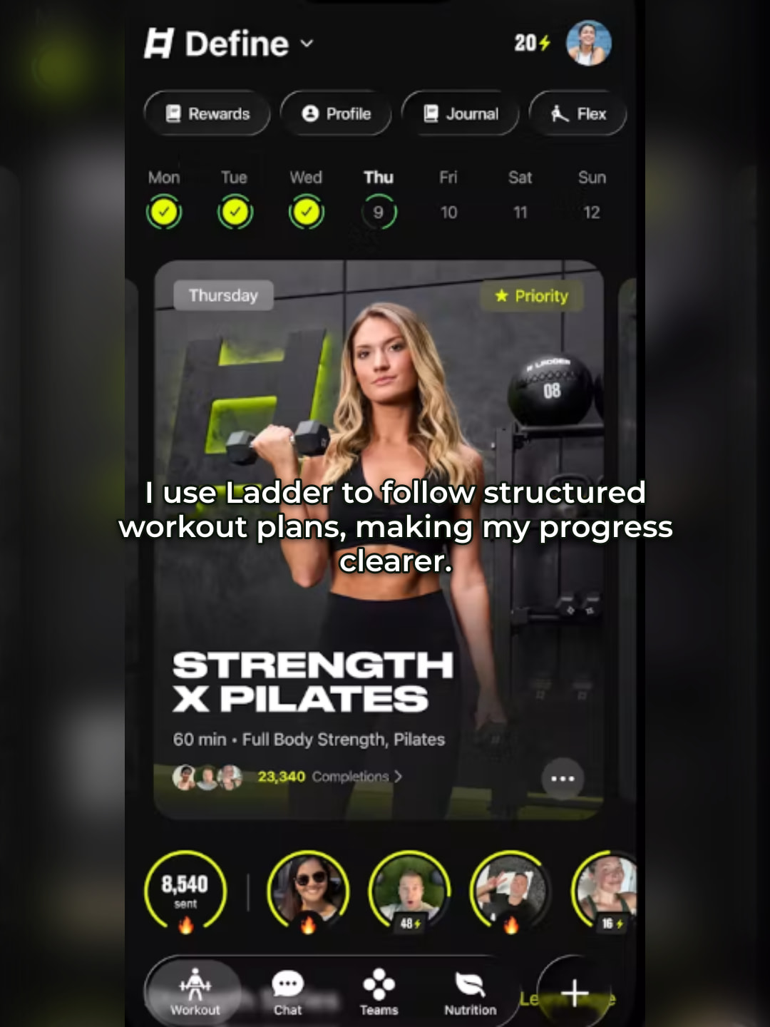 Ladder app call to action slide